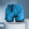 Shorts de Basquete Masculino Verão Estilo Americano Acima do Joelho Largos Casuais Tendência Quatro Pontos Marca Esportiva Respirável Secagem Rápida Calças de Treino