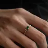 Anillo Fino Vintage Cuadrado de Diamante Retorcido Popular de Xiaohongshu, Anillo de Nicho de Alta Gama, Anillo para el Dedo Índice, Envío Directo