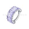 Jiang Ti F136 anel de açúcar cristal cor de diamante anel de nariz cruz de orelha transfronteiriço G23 liga de titânio joias para perfuração corporal brincos