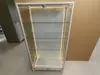 Armário de Exibição de Vidro com Ferro e Trava, Altura Ajustável, Armazenamento Transparente para Bonecas, Modelo Feito à Mão, Armário de Exibição à Prova de Poeira, Armário de Dor