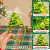 Varilla retorcida Banda para el cabello de árbol de Navidad Pasador Tocado Kit de material DIY hecho a mano Varilla retorcida ultra densa Regalo creativo hecho a mano