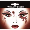 Maquillaje de Fiesta y Vacaciones Europeo y Americano Pegatinas Faciales Autoadhesivas Polvo Brillante Tema Dibujos Animados Halloween Navidad con Pegatinas de Diamantes