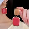 Pendientes de plata para mujer, estilo coreano, con explosiones en vivo, de alta gama y de lujo.