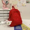 Mochila Escolar Versátil Estilo Coreano para Estudiantes de Secundaria y Preparatoria Femeninas, Fresca y Linda, Gran Capacidad, Linda Mochila de Doble Hombro para Viajes para Estudiantes Universitarios