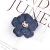 Versão coreana de 3,5 cm-7,5 Flor de jeans em forma de flor flor para sapato feita à mão flor diy broche acessórios materiais fabricantes atacado
