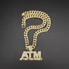 Collar con Colgante ATM de Diamante en Forma de Letra Cadena Cubana Larga Hip-Hop Joyería Transfronteriza