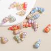 Heidi Dunhuang Aleación Zircón Cuentas de Calabaza con Agujero Pasante Accesorios Hechos a Mano Joyería Pulsera Cadena para Teléfono Cuentas de Resina