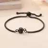 Pulsera de Proyección Tejida de Acero Inoxidable Más Vendida para Comercio Exterior, Personalizable con 100 Idiomas, Moderna y de Lujo Ligero, Ajustable