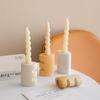 Suporte de Velas Decorativo de Cerâmica Criativa Shumen Decoração de Mesa Sala de Estar Jantar à Luz de Velas Doméstico Decoração Romântica Base para Aromaterapia