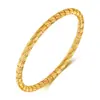 Aprobación Directa de Fábrica de Pulseras Impermeables de Acero Inoxidable Electroplateadas al Vacío, Pulseras de Acero Ecológicas Que No Se Desvanecen, Pulseras de Acero de Titanio Estilo Bambú