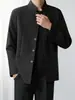 Nuevo Traje Estilo Chino Zhongshan Chaqueta Abotonada para Hombre Casual Atractivo Primavera y Otoño Estilo Chino Cuello Alto Blazer Moderno