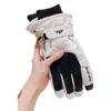 Luvas de Esqui de Inverno Esportes ao Ar Livre Forradas com Lã Espessadas à Prova de Vento Para Ciclismo Tela Sensível ao Toque Impermeáveis Quentes para Homens e Mulheres