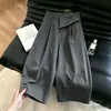 Pantalones Acampanados Cortos de Verano 2026 Estilo Coreano Chic de Diseño Nicho para Mujer, Nuevos Pantalones de Trabajo Adelgazantes de Nueve Puntos para Figuras Pequeñas