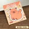 Notas Adhesivas con Forma Especial de Capibara Bloc de Notas Adhesivas Creativo de Dibujos Animados para Estudiantes Notas de Mensajes de Alto Valor N Veces