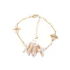 Pulseira de Pérolas de Água Doce Nala para Mulheres, Luxo Leve, Joias de Pérolas Barrocas de Alta Qualidade, Design de Nicho, Pulseira da Moda