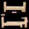 Artefactos de Tejido a Mano Cuidadosamente Seleccionados, Trenzador de Cuerda Roja, Piernas para Trenzado Manual de Cuerda DIY, Marco de Fijación de Madera Maciza, Artefacto de Trenzado