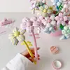 Temporada de regreso a clases flor de tela personaje de dibujos animados bolígrafo de gel para escribir, bolígrafo de girasol creativo para estudiante, bolígrafo de regalo