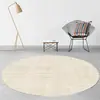 Alfombra de suelo redonda impresa de terciopelo de cristal para sala de estar, cuna, mesa de comedor, mesa de café, alfombra de sofá