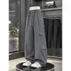 Calças de Esqui Impermeáveis com Veludo Plus Outono e Inverno Masculinas Marca Tendência Outdoor Soltas Retas Cargo Calças Casuais Grossas