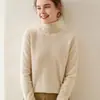 Suéter Baicai de Terciopelo y Cachemira de Cuello Alto 2026 Otoño/Invierno Nuevo Versátil Suave Pegajoso Tejido Perezoso Top para Viajes Capa Interior