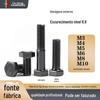 Parafusos Sextavados Externos Pretos Classe 8.8 Gb5783 Rosca Completa Gb5782 Meia Rosca M3M4M5M6M8M10