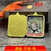 Promoção Quente Direto da Fábrica Xizang Divindade Guardiã do Ano de Nascimento Pingente Thangka Semi-Pintado à Mão Artesanal Joias Banhadas a Ouro