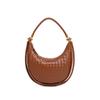 Bolso Tejido de Hombro Estilo Miu Vintage para Mujer Bolso Hobo de Hombro de Alta Calidad Bolso Luna Creciente Bolso de Silla Portátil