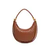 Bolso Nuevo de Media Luna Tejido de Moda Versátil para Hombro o Axila Bolso Grande de Alta Calidad para Mujer Bolso Cruzado de Mano