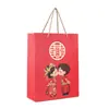 Bolsa de Regalo de Dibujos Animados, Bolsa de Embalaje de Cumpleaños, Bolsa Tote Simple, Bolsa de Regalo para Festividades, Bolsa de Papel para el Día del Niño