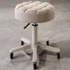 Silla de Peluquería Barbería Hogar Manicura Taburete Redondo Taburete de Belleza Salón de Belleza Giratorio Elevador Polea