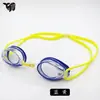 Gafas de natación de marco pequeño en stock gafas de natación profesionales de carreras para adultos impermeables antivaho HD galvanizado silicona gafas de natación fábrica al por mayor