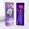 Simulación de siete colores lámina de oro de 24k caja de regalo de rosa tallo único regalo Qixi Día de San Valentín creativo cumpleaños fabricante transfronterizo