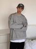 Sudadera Gris de Cuello Redondo con Doble Cremallera para Hombre Primavera y Otoño Diseño Nicho Chaqueta con Capucha Pesada Top Casual Holgado