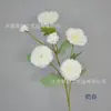 Flores Artificiales: Crisantemo de Seda de 6 Cabezas en Tallo Único, Crisantemo de Seda para Decoración de Escena de Boda, Materiales para Arreglos Florales DIY, Flores Artificiales
