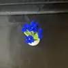 Producto Terminado Transfronterizo: Árbol Esponjoso de Nomeolvides con Hilo en Maceta, Planta Pequeña Tejida a Mano en Maceta, Decoración de Oficina, Adorno para Coche, Regalo