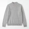 Suéter de Tricô Escovado Cashmere Lã Peça Única Gola Meia-Alta para Mulheres Outono Inverno Camada Interna Simples Camada Base Malha Top