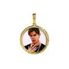 Europa y Estados Unidos DIY foto cual Círculo Gankun marco de fotos color sólido colgante sólido hip hop joyería collar joyería al por mayor