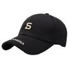 Boné de Baseball com Carta de Outono Atacado Bordado Simples Moderno Chapéu Masculino e Feminino Estilo Coreano Mostra Rosto Pequeno Moda Boné com Aba