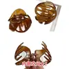 Pinza para el pelo de alta gama, elegante, con forma de calabaza, nuevo diseño 2026, pinza de tiburón para la parte trasera de la cabeza, pinza pequeña, accesorio para el cabello, tamaño mediano, adecuada para peinados semi-recogidos