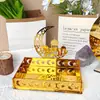 Bt277-279 Caja de Acrílico con Espejo en Forma de Media Luna Transfronteriza para Dulces y Snacks Decoración Navideña para el Hogar Caja de Almacenamiento para Regalos