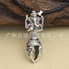 Plata de ley S925 al por mayor retro plata tailandesa artefacto del Tíbet Dios nariz de elefante mortero hacha colgante