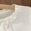 Top de Algodón Transpirable de Malla Súper Suave para Bebé Niña, Nueva Ropa de Verano para Bebés Niñas, Camiseta Moderna y Linda para Niñas