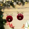 Decorações de Natal, Bolas de Rena Aveludadas de Plástico, Bengalas Doces, Árvores, Torres e Outros Enfeites de Árvore de Natal Pintados com Formatos Únicos