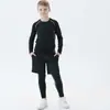Ropa interior de compresión para niños capa base ropa deportiva para entrenamiento capa base de combate ropa para entrenamiento físico ropa para niños conjunto de ropa de compresión