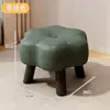 Taburete pequeño para uso doméstico en la sala de estar, taburete suave acolchado para mesa de café o sofá, reposapiés, taburete pequeño para cambiarse los zapatos, taburete floral creativo, banco pequeño
