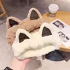 Orejas de Gato de Peluche Cara Linda Diadema para Lavarse la Cara para Mujeres 2023 Nueva Diadema para el Cabello de Otoño e Invierno Goma para el Cabello Diadema para Lavarse la Cara para Mujeres