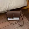 Bolsa Feminina Transfronteiriça Estilo Coreano Versátil de Alta Qualidade para o Dia a Dia Bolsa de Ombro 2026 Novo Design de Nicho Bolsa Transversal com Corrente