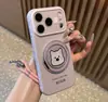 Funda de teléfono para cachorro West Highland adecuada para Apple 17 Pro Max, iPhone 16, Huawei, con ventana en forma de corazón funda suave