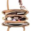 Bolsos Regala Bufanda de Seda Bolso de Mano para Mujer 2025 Bolso de Hombro Multicompartimento Bolso para Mujer Gran Capacidad Bolso Cruzado de Color Contrastante