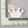 Tela Imitación Corazón Infantil Accesorios de Resina DIY Materiales Accesorios para el Cabello de Bebé DIY Corona Accesorios de Tinta Almohadilla Venta al por Mayor